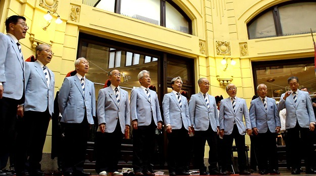 Japanski zbor na hrvatskom pjeva U boj, u boj 