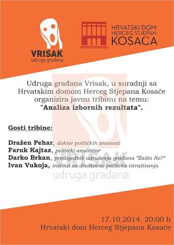 Najava: Udruga Vrisak u petak organizira javnu tribinu