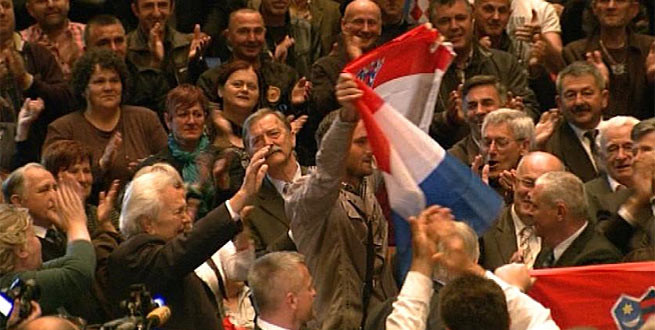 Joe Šimunić posjetio branitelje koji prosvjeduju