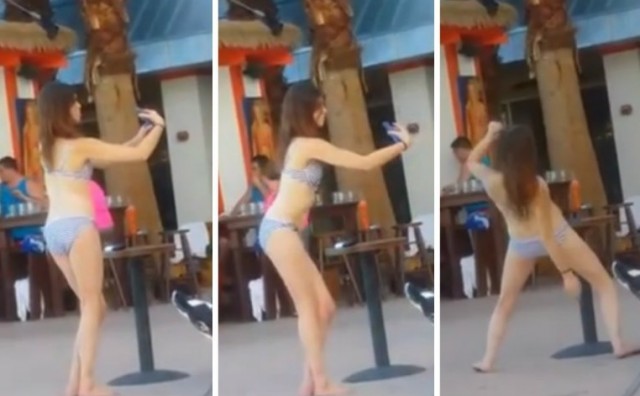 selfie, djevojka, snimka videa