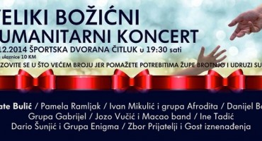 Veliki božićni humanitarni koncert za potrebite u općini Čitluk i udrugu Susret