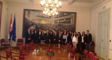 Izaslanstvo SC Mostar u posjetu Hrvatskom saboru i Državnom uredu za Hrvate izvan Republike Hrvatske