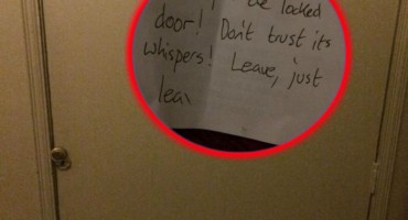 djevojka, poruka, hotel