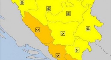 Narančasti meteoalarm upozorava da su prognozirane opasne vremenske pojave