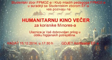 Humanitarna kino večer: Studenti za beskućnike i socijalno ugrožene osobe