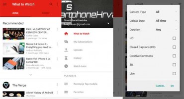 Novi YouTube 6.0.11 za Android