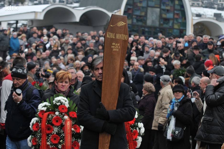Ukop Kemala Montena na sarajevskom groblju Bare