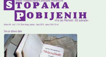  Izišao 14. broj glasila Stopama pobijenih 