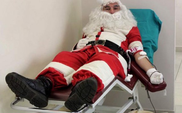 Djeda Mraz prvi davatelj krvi u istočnoj Hercegovini