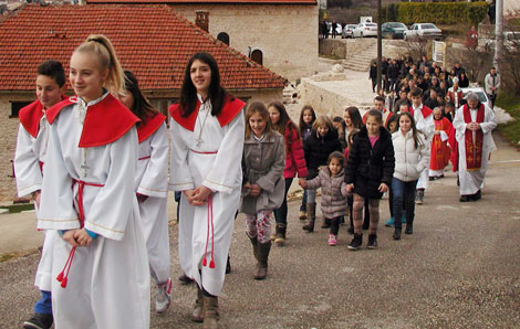 U Gradnićima proslavljen blagdan sv. Blaža 