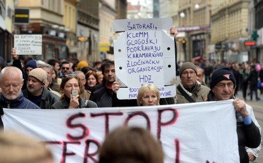 I ovo je Hrvatska:  Marš protiv braniteljskog prosvjeda