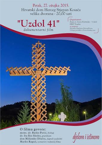 Mostar: Predstavljanje dokumentarnog filma Uzdol 41