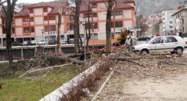 Livno: Topola pala na Golf 
