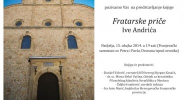  Andrićeve Fratarske priče u izdanju Hrvatskog doma herceg Stjepan Kosača