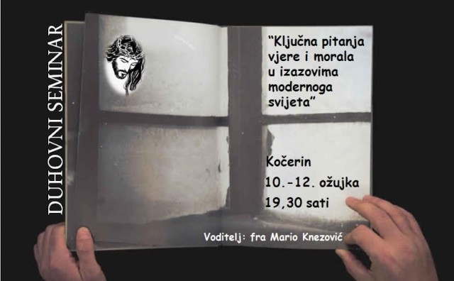 Kočerin, fra Mario Knezović, duhovni seminar
