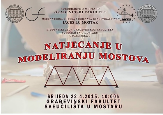 Mostar: Natjecanje u modeliranju mostova 2015