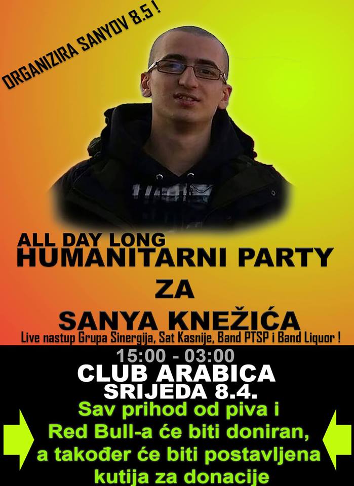 Humanitarni All Day Long Party za Sanya Knežića