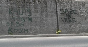 U Sarajevu grafiti podrške napadaču Nerdinu Ibriću
