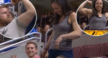 HVALISAVAC POSRAMLJEN PRED CIJELOM DVORANOM Kameri pokazivao mišiće, a onda ga sredila cura