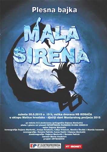 Mostar: Plesna predstava Mala sirena zakazana za subotu 30.5.2015