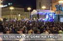 'Skup zajedništva' – na Trgu bana Jelačića preko 50 tisuća ljudi