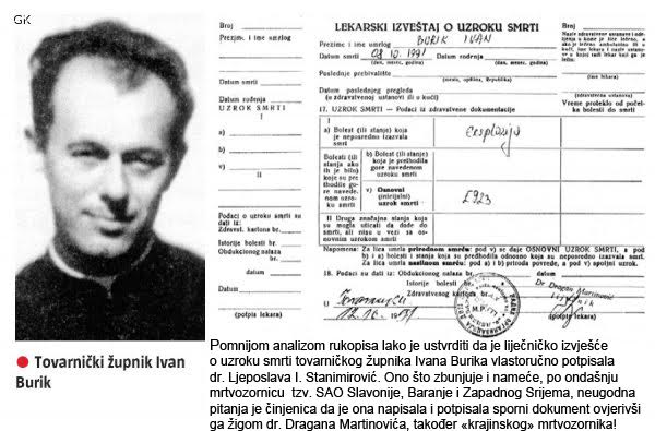 Je li i mučenik Katoličke Crkve svećenik Ivan Burik bio "ustaški vikar" 1991. godine!?