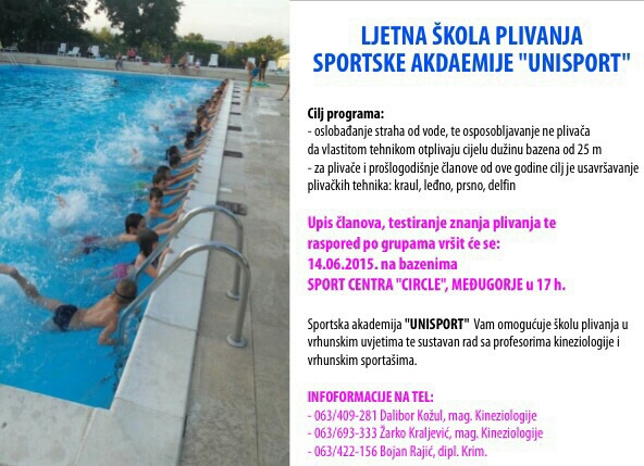 Ljetna škola plivanja Međugorje