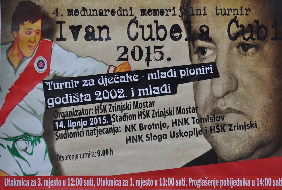 HŠK Zrinjski: U nedjelju memorijal Ivan Ćubela Ćubi