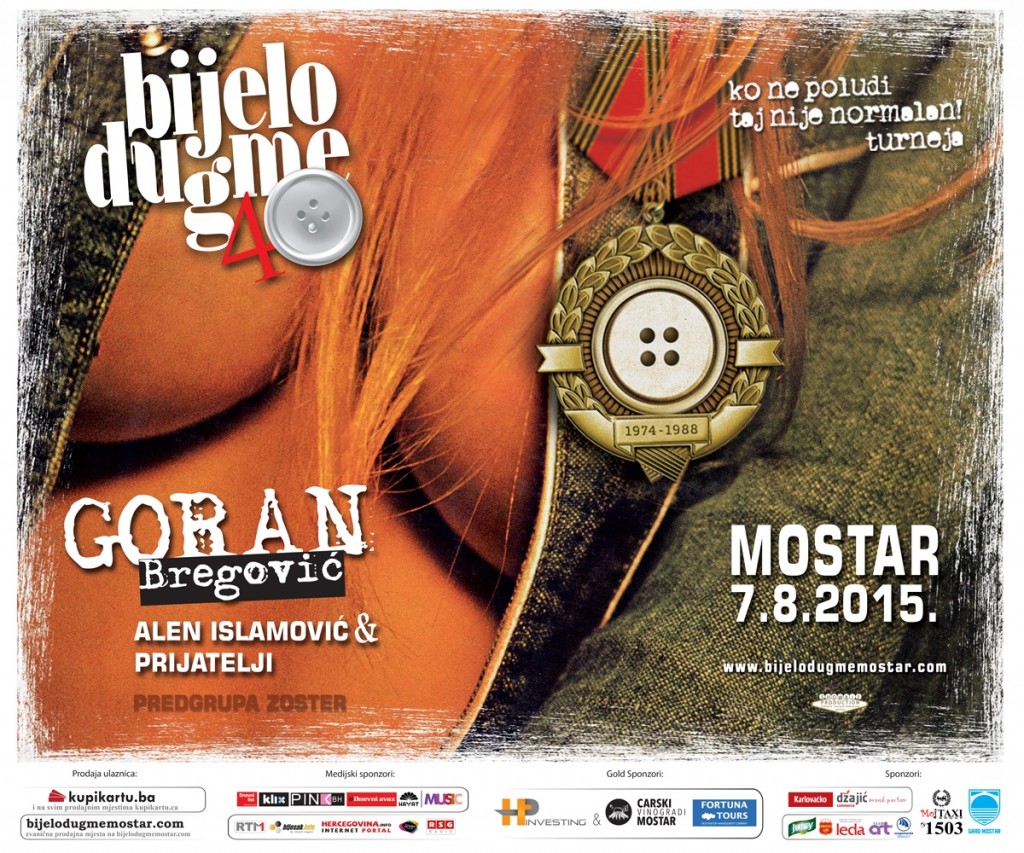 Bijelo dugme u Mostaru: Od ponedjeljka kreće pretprodaja ulaznica