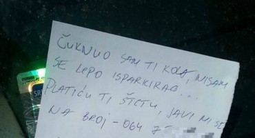 poruka, vozač, Beograd