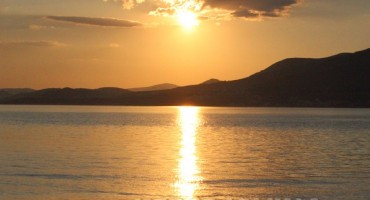 Prekrasan zalazak sunca na Jadranu