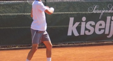 Damir Džumhur na treningu u Kiseljaku