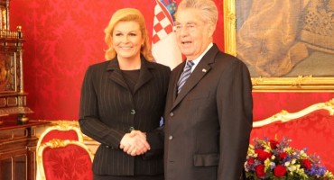 Predsjednica Republike Hrvatske Kolinda Grabar-Kitarović stigla u prvi službeni posjet Austriji