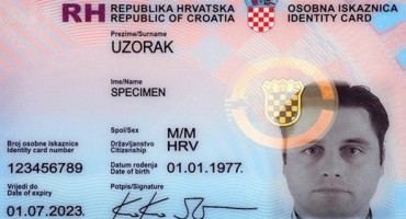 Od ponedjeljka svi hrvatski državljani mogu posjedovati novu osobnu iskaznicu RH
