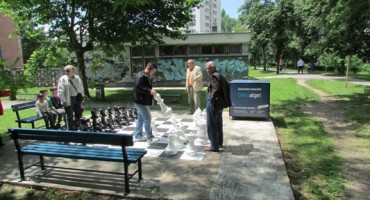 Kompanija Nobel renovirala  šahovsko igralište na Grbavici 