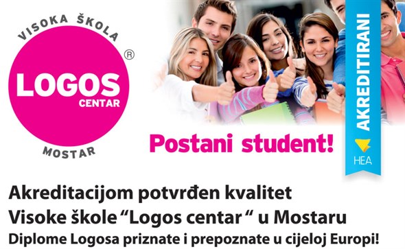 Akreditacijom potvrđen kvalitet Visoke škole 'Logos centar' u Mostaru