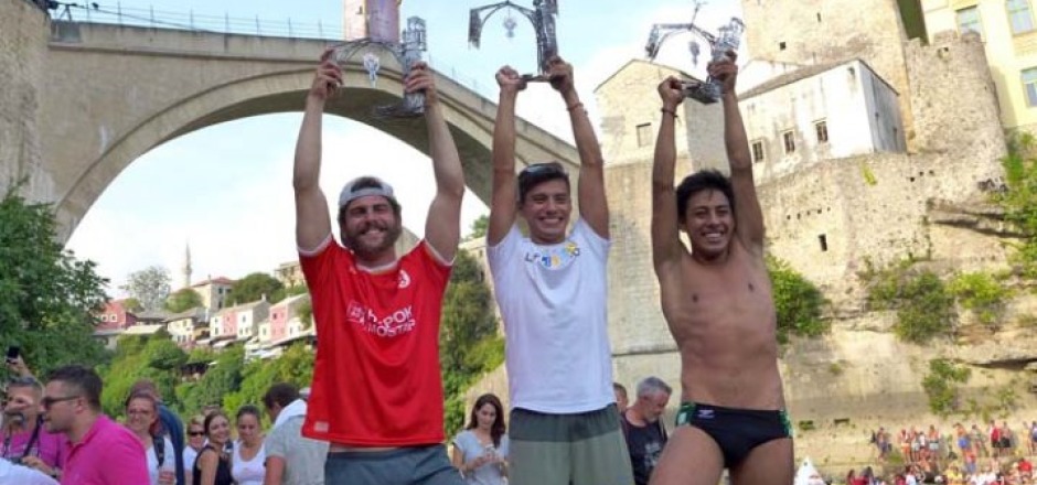 Jonathan Paredas pobjednik Red Bull Cliff Diving održanog u Mostaru