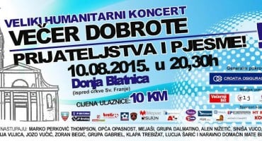 Još 10 dana do velikog humanitarnog koncerta u Donjoj Blatnici