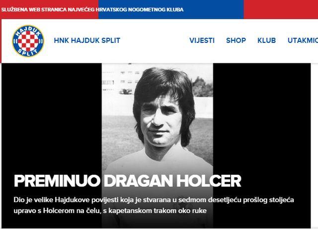 Preminuo velikan Hajdukove povijesti: Dragan Holcer