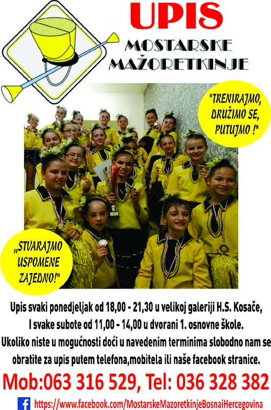 mazoretkinje upis