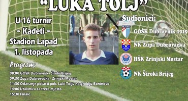 Kadeti Zrinjskog i Širokog Brijega na memorijalnom turniru 'Luka Tolj'