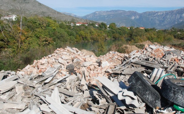 Mostar, raštani, otpad