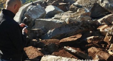 Veliki odron na cesti Jablanica - Rama