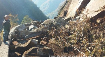 Novi odron na putu Prozor - Jablanica, promet ponovno zatvoren