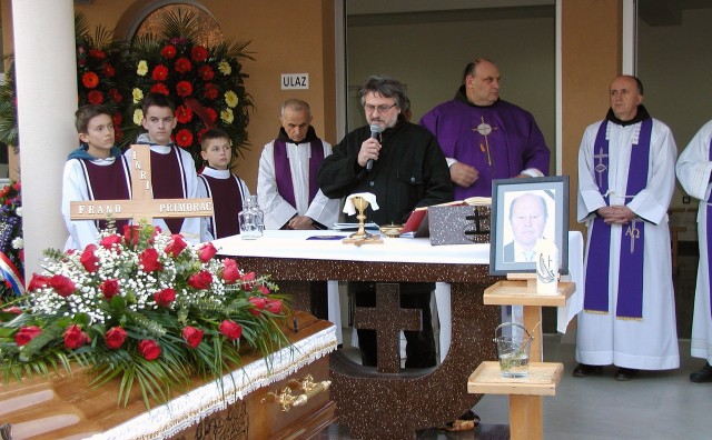 franjo primorac, pokop
