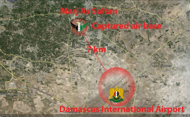 Zračna baza Marj al-Sultan ponovno pod kontrolom sirijske vojske