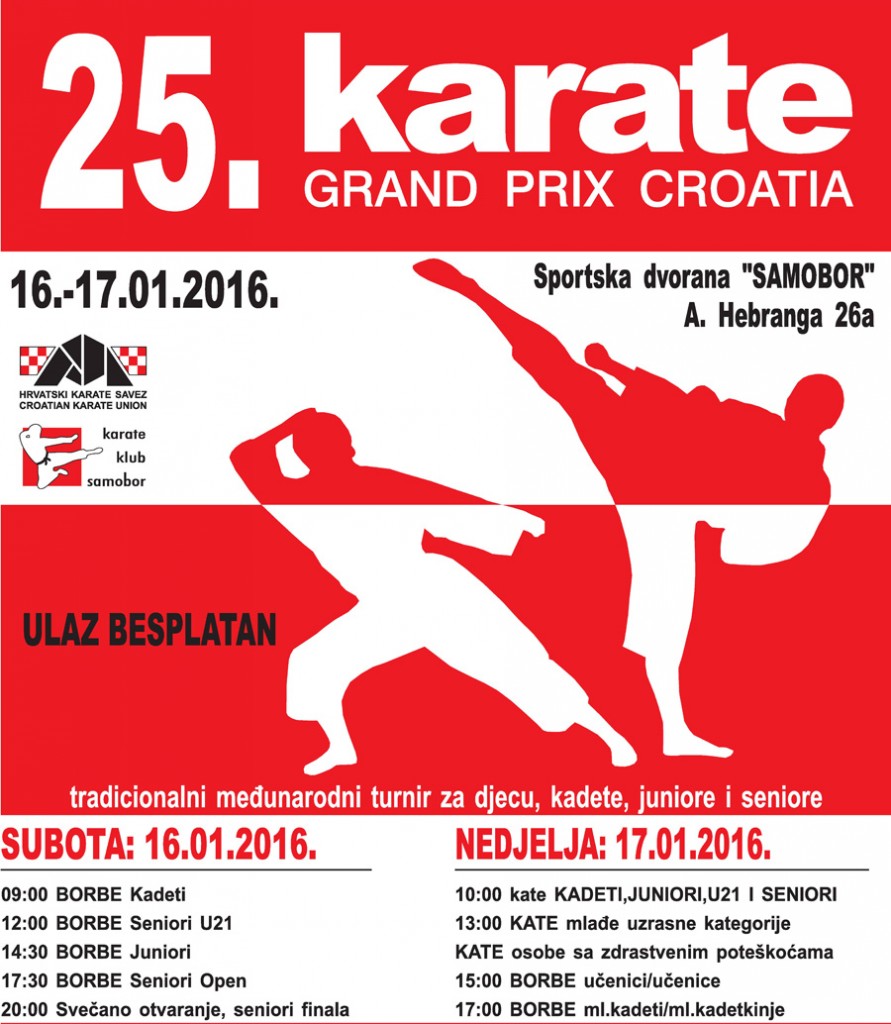 25. Međunarodni karate turnir - Grand Prix Croatia
