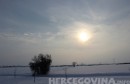 Slavonija, sunce, snijeg