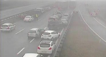 teška prometna nesreća, Slovenija, lančani sudar