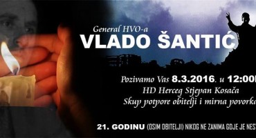 Mostar: Skup potpore obitelji generala Vlade Šantića